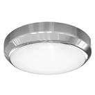 4lite Indoor Maintained Emergency Round LED Wall/Ceiling Light Chrome 13W 1300lm (738RR)