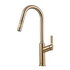 Clearwater Karuma KAR20BB Single Lever Tap with Twin Spray Pull-Out Brushed Brass PVD (739FJ)