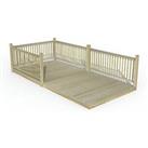 Forest Ultima Decking Kit with 4 x Balustrades 2.4m x 4.8m (739FL)