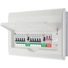 British General Fortress 16-Module 10-Way Populated High Integrity Dual RCD Consumer Unit (747VF)