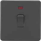 Knightsbridge 20A 1-Gang DP Control Switch Anthracite with LED (751TY)