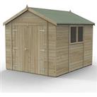 Forest Timberdale 8' 6" x 10' (Nominal) Apex Tongue & Groove Timber Shed with Assembly (754