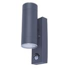 LAP Outdoor LED Wall Light With PIR Sensor Charcoal Grey 9W 760lm (762PP)