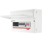 British General Fortress 16-Module 6-Way Part-Populated Main Switch Consumer Unit with SPD (763PG)