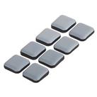 Fix-O-Moll Grey Square Self-Adhesive Easy Gliders 25mm x 25mm 8 Pack (766KF)