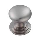 Fingertip Design Victorian Mushroom Cupboard Knob Satin Stainless Steel 38mm (7806P)