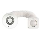 Xpelair SSSFC100 Simply Silent 4 Axial Bathroom Shower Extractor Fan Kit with Timer White 220-240V (781JK)