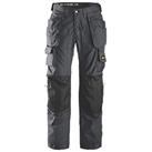 Snickers 3223 Floorlayer Trousers Grey / Black 38" W 32" L (79915)