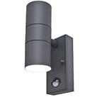 Luceco LEXDSSUDPIRG-01 Outdoor Decorative External Wall Light With PIR & Photocell Sensor Stainl