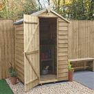 Forest 4' x 3' (Nominal) Apex Overlap Timber Shed with Assembly (809JR)