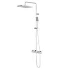 Swirl Thorness Rear-Fed Exposed Chrome Plated Thermostatic Mixer Shower with Diverter (822TK)