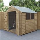 Forest 7' x 7' (Nominal) Apex Overlap Timber Shed with Base & Assembly (830JR)