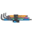 Wera L-Keys Metric Multicolour Holding Function Long Arm Hex-Plus Set 9 Pieces (837FP)
