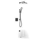 Mira Evoco Rear-Fed Concealed Matt Black Thermostatic Built-In Mixer Shower with Diverter & Bath