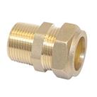 Flomasta Brass Compression Adapting Male Coupler 15mm x 1/2" (845KR)