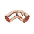 Flomasta Brass Solder Ring Equal 90 Street Elbows 15mm 10 Pack (85853)