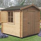 Shire Camelot 10' x 10' (Nominal) Apex Timber Log Cabin (860TJ)