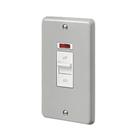 MK Contoura 50A 2-Gang DP Control Switch Grey with Neon with White Inserts (861RG)