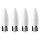 LAP ES Candle LED Light Bulb 470lm 4.2W 4 Pack (879PP)