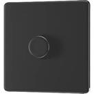 LAP 1-Gang 2-Way LED Dimmer Switch Matt Black with Colour-Matched Inserts (880PN)