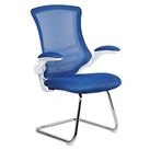 Nautilus Designs Luna Medium Back Cantilever/Visitor Chair Blue (881PK)