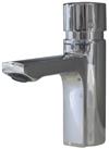 F5S-Mix Self-Closing Non-Concussive Commercial Bathroom Pillar Mixer Tap Chrome (889HX)