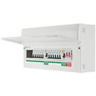 British General Fortress 22-Module 16-Way Populated High Integrity Dual RCD Consumer Unit (889VF)