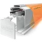 ALUKAP-SS White 0-100mm Low Profile Glazing Gable Bar 2000mm x 60mm (894JC)