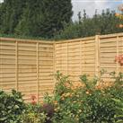 Rowlinson Traditional Lap Fence Panels Natural Timber 6' x 5' Pack of 3 (894PP)