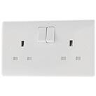 British General 800 Series 13A 2-Gang SP Switched Socket White (898HV)