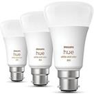 Philips Hue ES A60 LED Smart Light Bulb 6W 800lm 3 Pack (900JC)