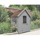 Forest FRA58GYIN 5' 6" x 8' 6" (Nominal) Apex Overlap Timber Shed with Assembly (906PR)