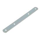 Hafele Door Panel Connecting Plates Zinc-Plated 192mm x 19mm x 3mm 2 Pack (9097P)