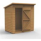 Forest 6' x 4' (Nominal) Pent Shiplap T&G Timber Shed with Assembly (912FL)