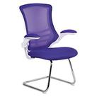 Nautilus Designs Luna Medium Back Cantilever/Visitor Chair Purple (915PK)