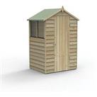 Forest 4Life 4' x 3' (Nominal) Apex Overlap Timber Shed (917FL)