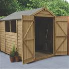 Forest 6' x 8' (Nominal) Apex Overlap Timber Shed with Assembly (926JR)