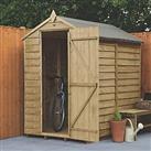 Forest 4' x 6' (Nominal) Apex Overlap Timber Shed with Assembly (928JR)