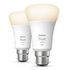 Philips Hue White Bluetooth BC A19 LED Smart Light Bulb 9W 806lm 2 Pack (930PP)