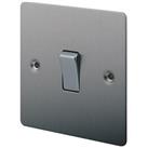 LAP 10AX 1-Gang 2-Way Light Switch Brushed Stainless Steel (93697)