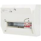 Contactum Defender 1.0 14-Module 10-Way Part-Populated Main Switch Consumer Unit with SPD (949HA)