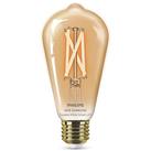 Philips Amber E27 ES ST64 LED Smart Light Bulb 7W 640lm (951VG)