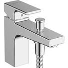 Hansgrohe Vernis Shape Deck-Mounted Bath and Shower Mixer with 2 Flow Rates Chrome (953VG)