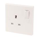 13A 1-Gang SP Switched Plug Socket White (9597D)