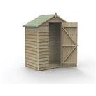 Forest 4Life 5' x 3' (Nominal) Apex Overlap Timber Shed with Base & Assembly (961FL)