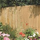 Rowlinson Vertical Board Feather Edge Fence Panels Natural Timber 6' x 5' Pack of 3 (965PP)
