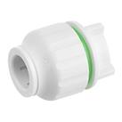 Flomasta Twistloc Plastic Push-Fit Stop End 15mm 10 Pack (966HY)