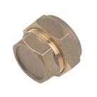 Flomasta Brass Compression Stop Ends 22mm 10 Pack (97116)