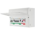British General Fortress 16-Module 8-Way Populated High Integrity Dual RCD Consumer Unit with SPD (9