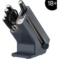 Ninja Foodi StaySharp Knife Block with Integrated Sharpener 6-Piece Set in Cyber Space | K32006UKCYD | by SharkNinja